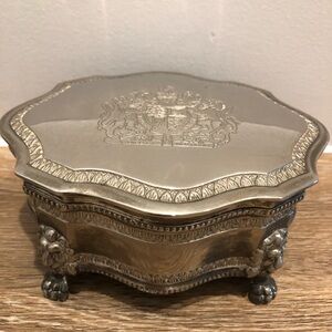 Vintage Trinket Box International Silver Company Silver Plated